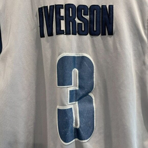 Iverson‎ Hoyas #3 Gray Jersey | Sleeveless Pullover Men’s L – Unbranded - Picture 4 of 5